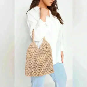 Crochet Macramé Tote